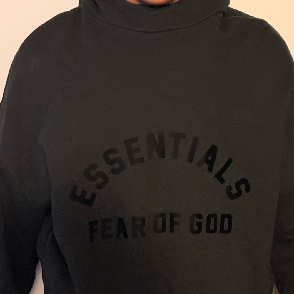 Fear of God Essentials Black Hoodie